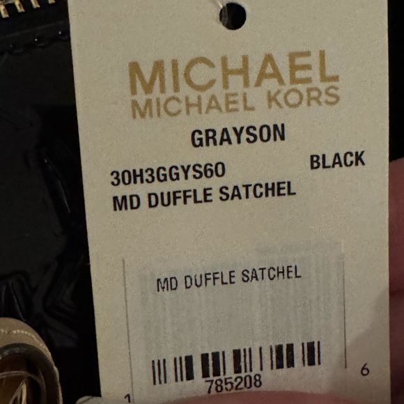 FINAL $$DROP!!BLACK PATENT MICHAEL KORS GRAYSON MEDIUM SACHEL AUTHENTIC - Picture 10 of 15